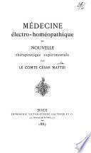 Médecine électro-homéopathique