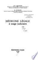 Médecine légale à usage judiciaire