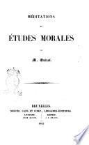 Méditations et études morales
