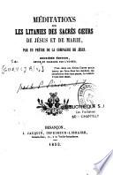 Méditations sur les litanies des Sacrés Coeurs de Jésus et de Marie