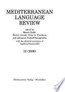 Mediterranean Language Review