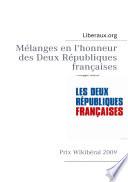 Mélanges en l'honneur des deux républiques françaises