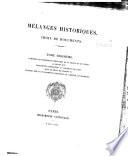 Mélanges historiques