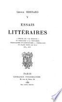 Mélanges littéraires et biographiques ; Essais de critique d'art ; Essais de critique musicale ; Pensées et fragments ; Essais littéraires