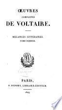 Melanges littéraires