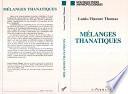 Mélanges thanatiques