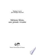 Livre Mélanie Klein, une pensée vivante
