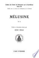Mélusine: Occulte-occultation