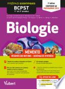 Mémento de Biologie BCPST 1re et 2e années