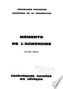 Mémento de l'agronome