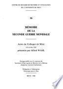 Mémoire de la Seconde Guerre mondiale