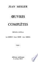 Mémoire des pensées et sentiments de Jean Meslier