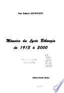 Mémoire du Lycée Béhanzin de 1913 à 2000