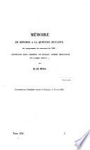 Mémoire en reponse à la question suivante, du programme de concours de 1868: apprécier Jean Lemaire (de Belges) comme prosateur et comme poète