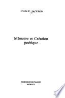 Mémoire et création poétique