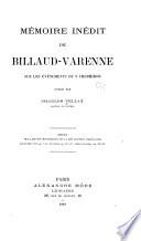Mémoire inédit de Billaud-Varenne sur les événements du 9 thermidor