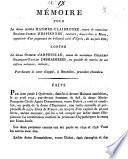 Mémoire pour Agnès Hanmer-Claibrooke ... contre Olimpe d'Arfeuille ...