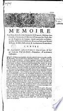 Mémoire pour dame Roze-Rozalie-Germaine de Johannin, héritière sous bénéfice d'invantaire d'Octavien de Johannin son oncle... contre Me Jean Constant, avocat en toutes les cours de Lyon...