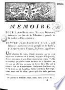 Mémoire pour Jean-Baptiste Ville, laboureur, demeurant au lieu de la Villardiere, paroisse de St. André-la-Côte, intimé ; contre Jean-Baptiste Burel, aussi laboureur, demeurant en la paroisse de St. Sorlin ; & Antoinette Ville, sa femme, appellants