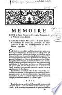Memoire. Pour le Sieur Etienne Pollet,... Contre le Sieur Milannois et autres Syndics et Directeurs des droits des Créanciers du Sieur André Perret,... (Signé Fauconnier, Avocat)