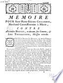 Mémoire pour sieur Pierre-Etienne Chalandon, Marchand Commissionnaire à Mâcon, contre Alexandre Brosse, cidevant son commis et Louis Thomasson, Hussier interdit