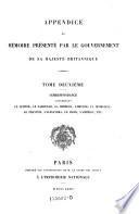 Mémoire présénté par le Gouvernement de Sa Maesté Britannique au Tribunal d'Arbitrage