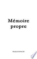 Mémoire propre