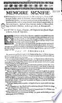 Memoire signifié pour Dame Jeanne Lusurier de Bouchevret, Veuve de Me François Gallais, Sieur de Tremont, ..., Comme mere et gardienne de Benoist Galais Sr de Tremont son fils, seul et unique héritier dudit defunt François Gallais de Tremont... Contre les Doyen, Chanoines, et Chapitre de Saint Jean de Nogent le Rotrou... [Signé Gouin, Avocat]