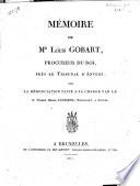 Mémoire sur la dénonciation faite à sa charge par le seigneur Pierre Henri Janssens, négociant à Anvers