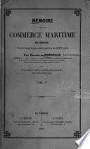 Mémoire sur le commerce maritime de Rouen