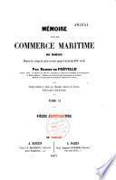 Mémoire sur le commerce maritime de Rouen