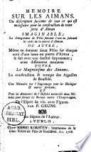 Mémoire sur les aimans, ou Déscription succinte de tout ce qui est necessaire pour la construction de toute sorte d'aiman imaginable