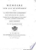 Mémoire sur les avantages que la province de Languedoc peut retirer de ses grains