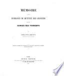Mémoire sur les barrages de retenue des graviers dans les gorges des torrents