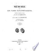 Mémoire sur les vases panathénaïques, tr. par J. W. Burgon