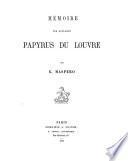 Mémoire sur quelques papyrus du Louvre