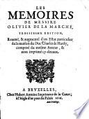 Memoires. 3. ed. rev. et augm. d'un estat particulier de la maison du duc Charles le Hardy. - Bruxelles, Antoine 1616