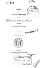 Mémoires anonymes sur les troubles des Pays-Bas