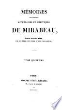 Mémoires biographiques, littéraires et politiques de Mirabeau
