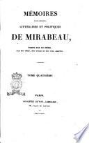 Mémoires biographiques, littéraires et politiques de Mirabeau