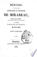 Mémoires biographiques, littéraires et politiques de Mirabeau