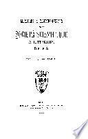 Mémoires & comptes-rendus de la Société scientifique & littéraire d'Alais