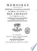 Mémoires concernant les Chinois