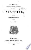 Mémoires, correspondance et manuscrits du général Lafayette