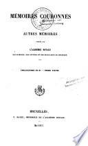 Mémoires couronnés et autres mémoires