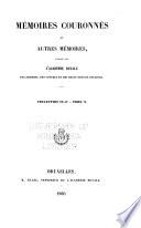 Mémoires couronnés et autres mémoires