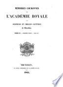 Mémoires couronnés et mémoires des savants étrangers publiés