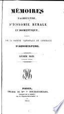 Mémoires d'agriculture, d'économie rurale et domestique [afterw.] Mémoires. An. 1785, trimestre d'été-tom. 144