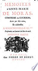 Memoires d'Anne-Marie de Moras, comtesse de Courbon