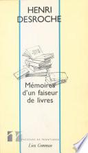 Mémoires d'un faiseur de livres : Entretiens et correspondances avec Thierry Paquot (août 1991)